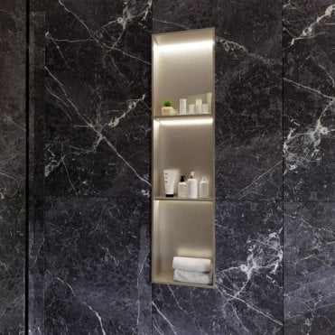 RAK-Ceramics INGOT Recessed Niche with LED (Choose Finish and Size)