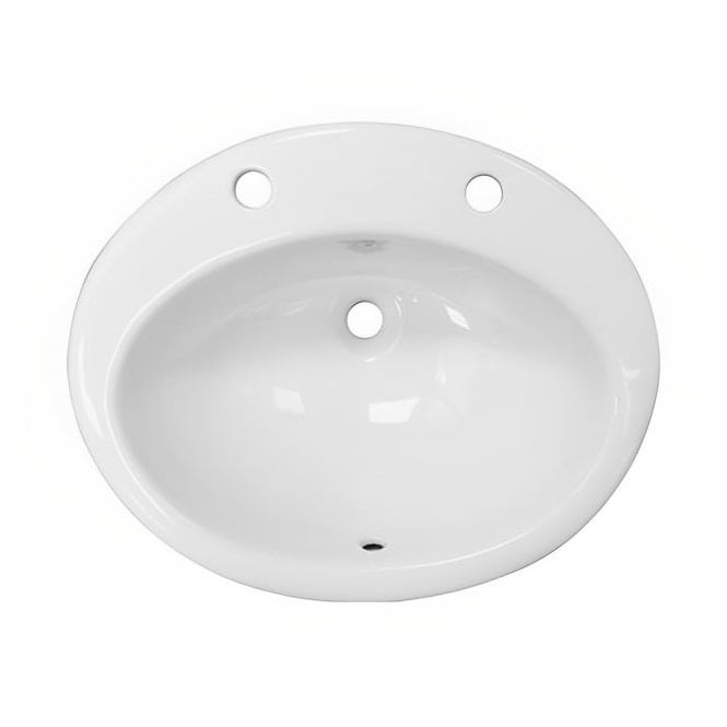 RAK Ceramics RAK-Ceramics Jessica 53cm Over-Counter Washbasin 2 Tap Holes