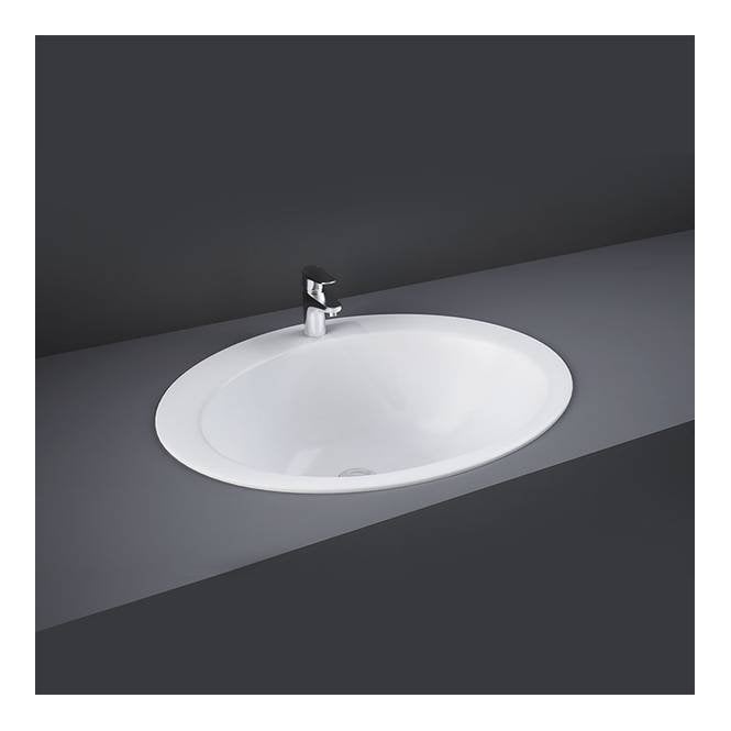 RAK Ceramics RAK-Ceramics Jessica 53cm Over-Counter Washbasin (Choose 1 or 2 Tap Holes)