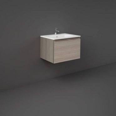 RAK-Ceramics Joy Uno Wall Hung 1 Drawer Vanity Unit (Choose Finish and Size)