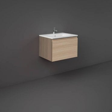 RAK-Ceramics Joy Uno Wall Hung 1 Drawer Vanity Unit (Choose Finish and Size)