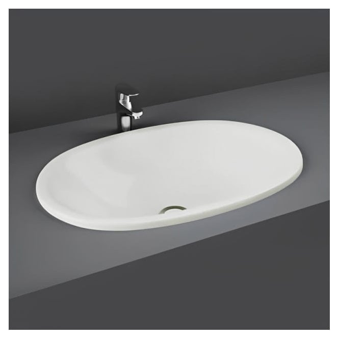 RAK Ceramics RAK-Ceramics Lily Inset Countertop Basin 46cm, No Overflow OC36AWHA