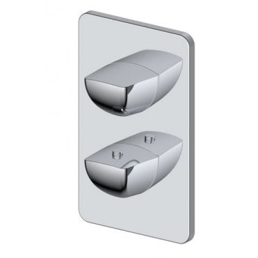 RAK-Ceramics Moon Dual Outlet Shower Valve, 2 Handle Concealed