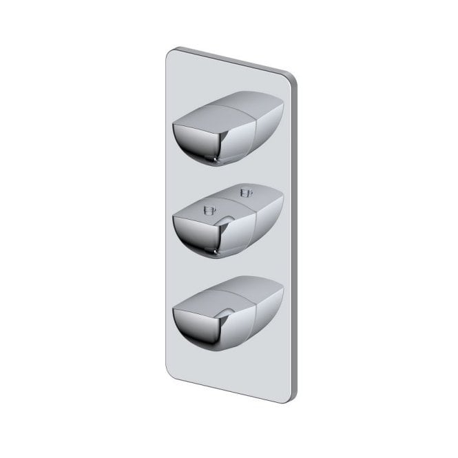 RAK Ceramics RAK-Ceramics Moon Triple Outlet Shower Valve, 3 Handle Concealed