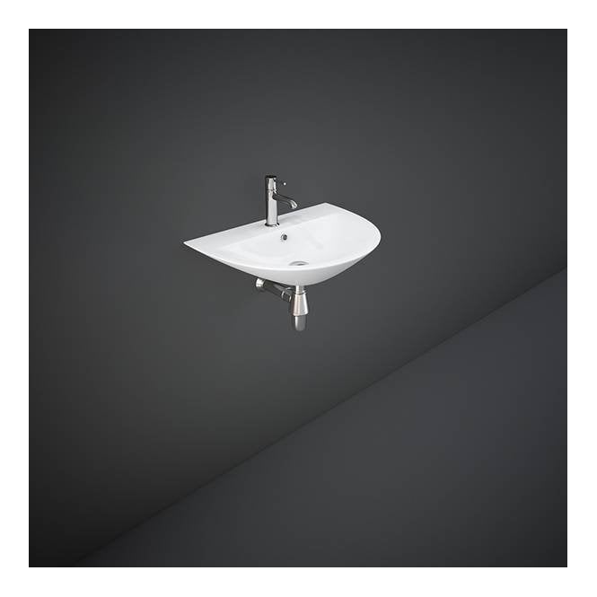 RAK Ceramics RAK-Ceramics Morning 55cm Wall Hung Basin 1 Tap Hole