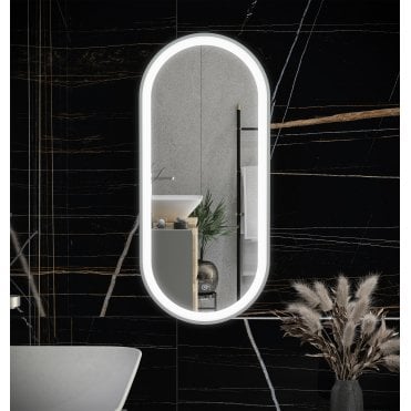RAK-Ceramics Picture Oval LED Illuminated Mirror (Choose Size and Finish)