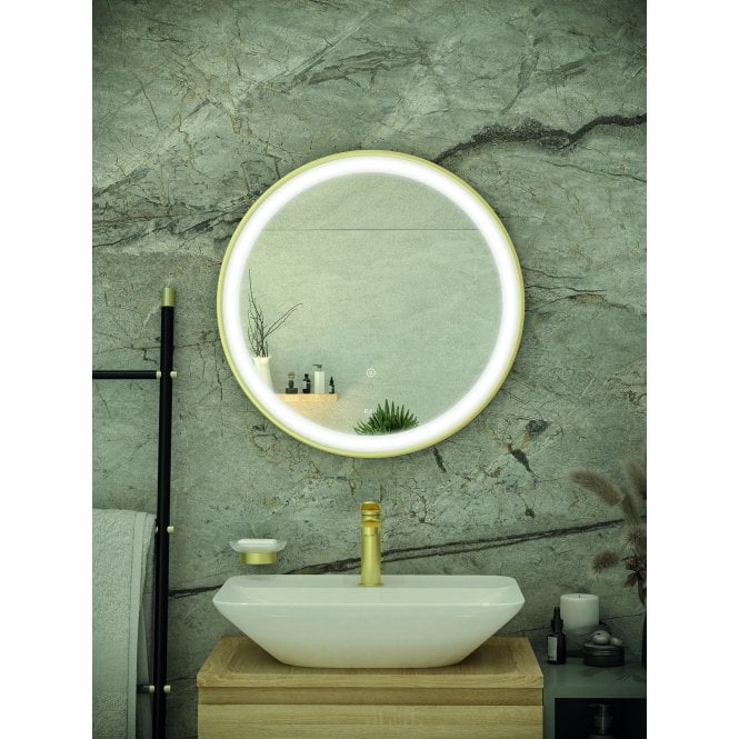 RAK Ceramics RAK-Ceramics Picture Round LED Illuminated Mirror (Choose Size and Finish)