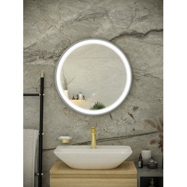 RAK-Ceramics Picture Round LED Illuminated Mirror (Choose Size and Finish)