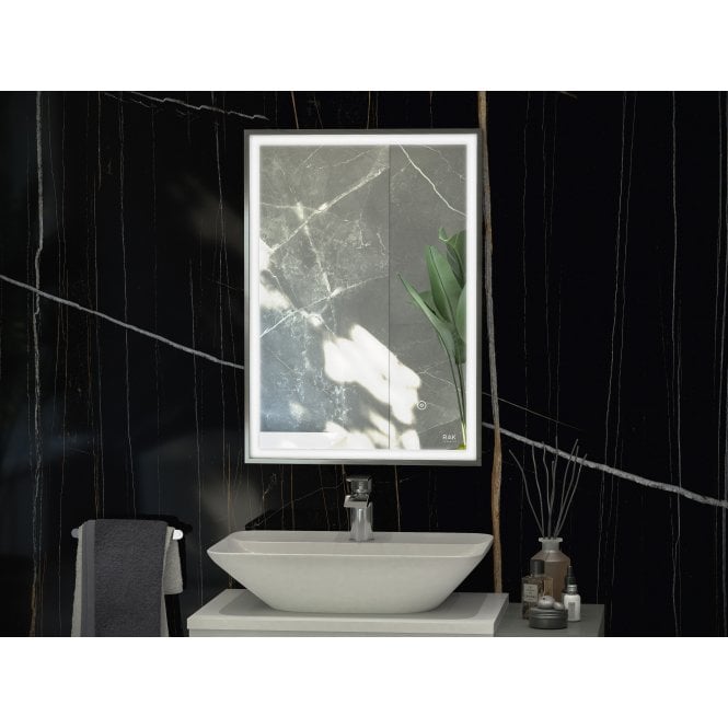 RAK Ceramics RAK-Ceramics Picture Square LED Illuminated Mirror (Choose Size and Finish)