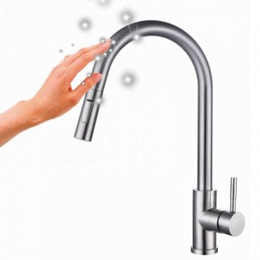RAK-Ceramics Prague One Touch Pull Out Kitchen Sink Mixer