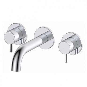 RAK-Ceramics Prima Tech 3 Hole Wall Mounted Basin Mixer