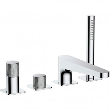 RAK Amalfi 4 Hole Deck Mounted Bath Shower Mixer Tap
