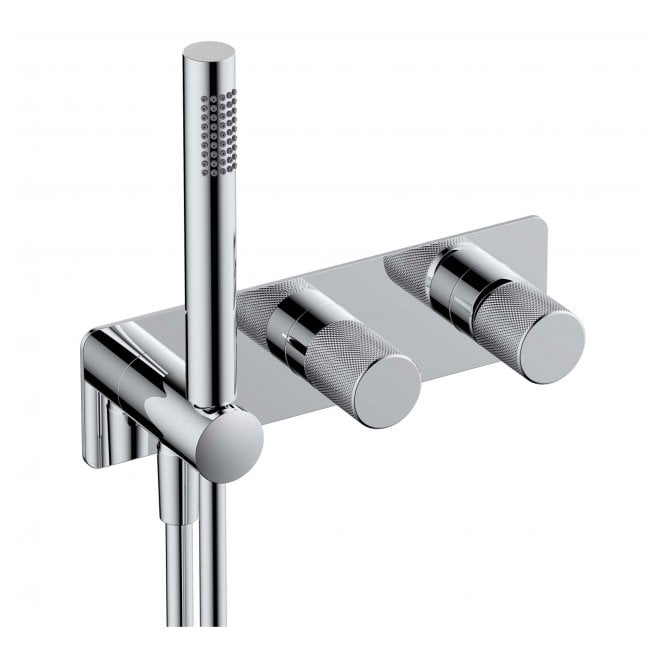 RAK Ceramics RAK Amalfi Two Outlet Horizontal Thermostatic Concealed Shower Valve with Handset
