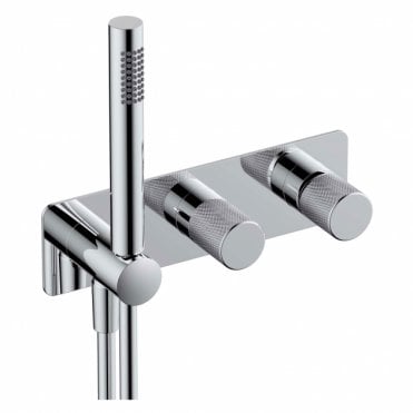 RAK Amalfi Two Outlet Horizontal Thermostatic Concealed Shower Valve with Handset