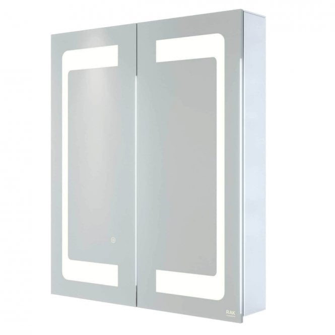 RAK Ceramics RAK Aphrodite 2 Door Illuminated LED Mirror Cabinet 700mm x 600mm