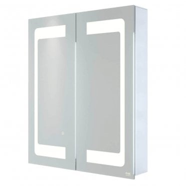 RAK Aphrodite 2 Door Illuminated LED Mirror Cabinet 700mm x 600mm