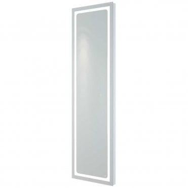 RAK Aquarius Portrait Tall Dress Illuminated LED Mirror with Switch and Demister Pad 1400mm x 420mm