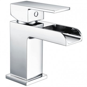 RAK Art Cubis Waterfall Mono Basin Mixer Tap Chrome