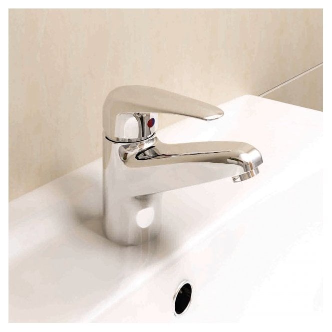 RAK Ceramics RAK Basic Mono Basin Mixer Tap with Clicker Waste Chrome