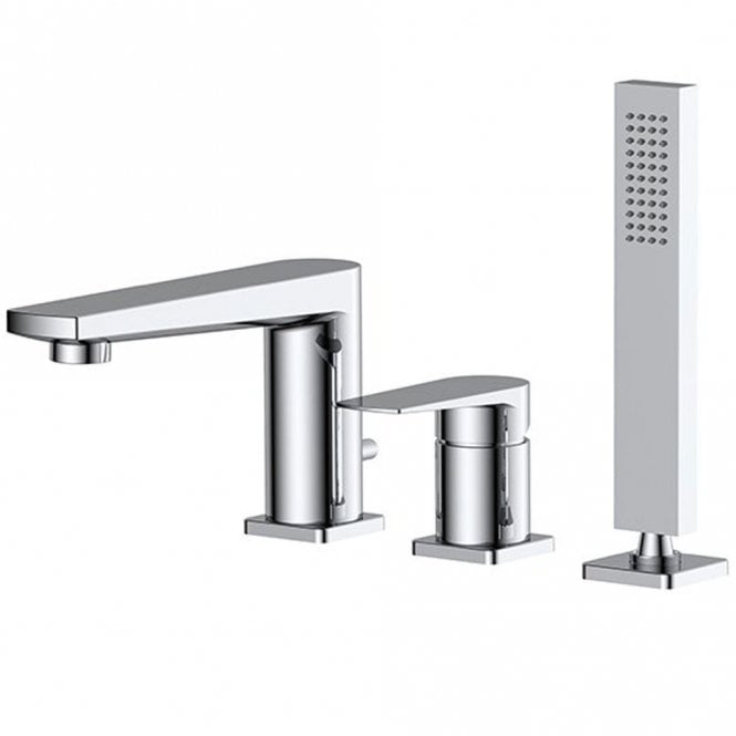 RAK Ceramics RAK Blade Bath Shower Mixer Tap 3 Tap HolesChrome