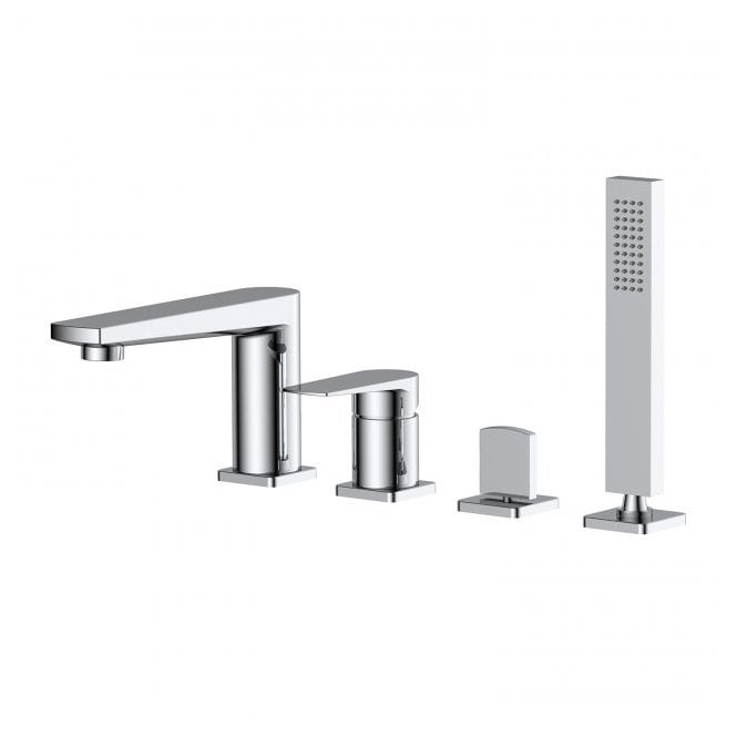 RAK Ceramics RAK Blade Bath Shower Mixer Tap 4 Tap HolesChrome