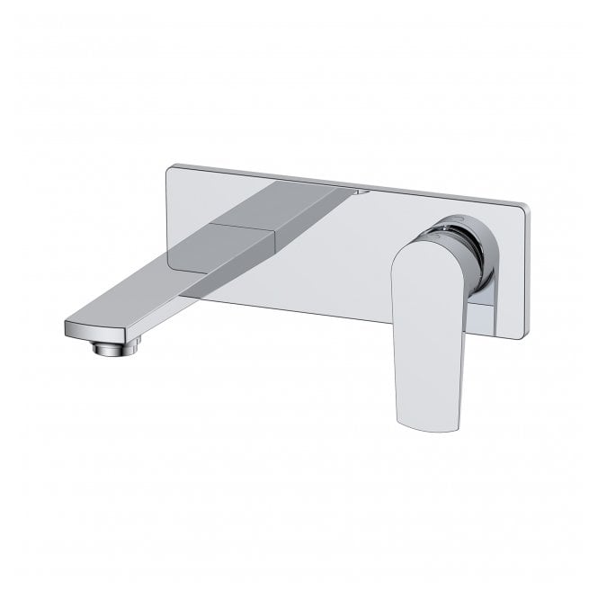 RAK Ceramics RAK Blade Wall Mounted Basin Mixer Tap with Back Plate Chrome
