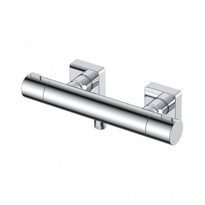 RAK Ceramics RAK Blade Wall Mounted Exposed Thermostatic Bar Valve Chrome