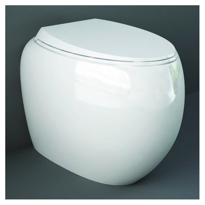 RAK Ceramics RAK Cloud Back to Wall Toilet with Universal Trap and Soft Close Seat White