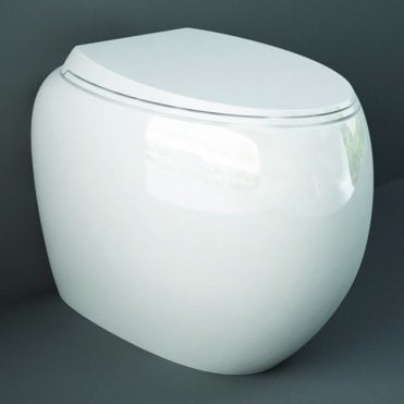 RAK Cloud Back to Wall Toilet with Universal Trap and Soft Close Seat White