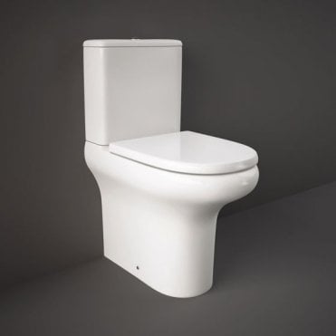 RAK Compact Deluxe Comfort Height Close Coupled Toilet With Cistern and Urea Soft Close Seat White