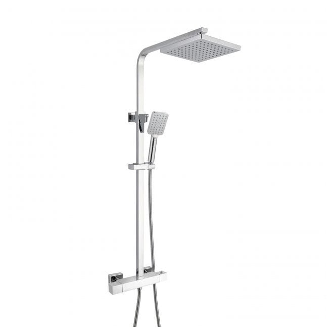 RAK Ceramics RAK Cool Touch Square Thermostatic Complete Mixer Shower Chrome