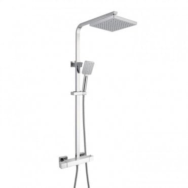 RAK Cool Touch Square Thermostatic Complete Mixer Shower Chrome