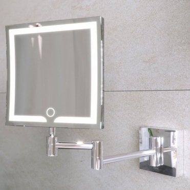 RAK Demeter Square LED 3x Magnifying Mirror with Switch 264mm x 200mm