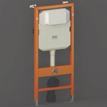 RAK Ecofix Concealed Toilet Support Frame and 120mm Concealed Cistern 1140mm High Blue/White