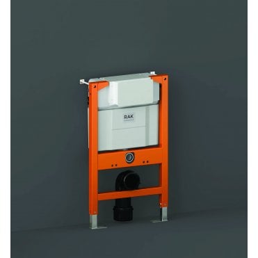 RAK Ecofix Concealed Toilet Support Frame and Concealed Cistern 820mm High Blue/White