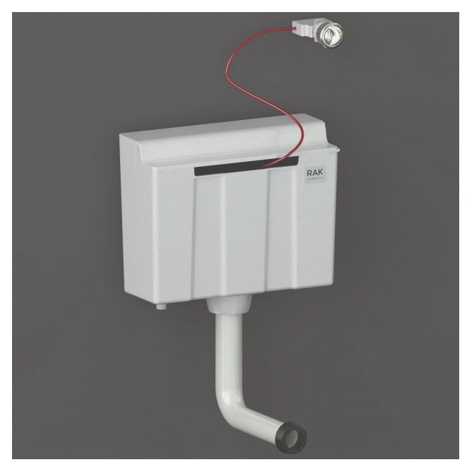 RAK Ceramics RAK Ecofix Furniture Cistern Complete and Dual Flush Push Button Bottom Inlet Alpine White