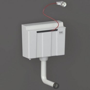 RAK Ecofix Furniture Cistern Complete and Dual Flush Push Button Bottom Inlet Alpine White