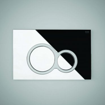 Rak Ecofix Round Push Button Flush Plate