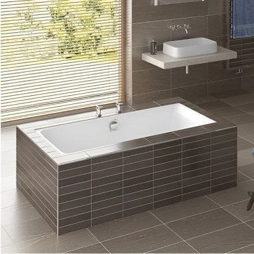 RAK Evolution Double Ended Rectangular Bath 1750mm x 750mm Acrylic