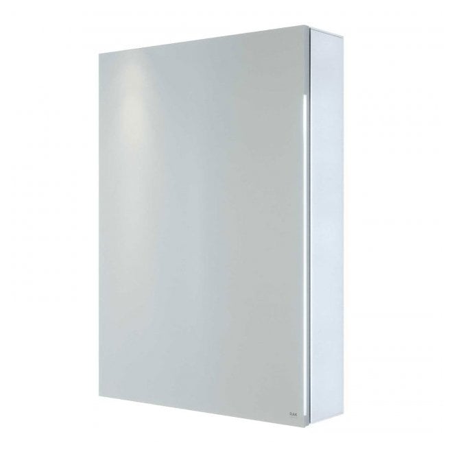 RAK Ceramics RAK Gemini 1 Door Mirror Cabinet 700mm x 500mm Stainless Steel