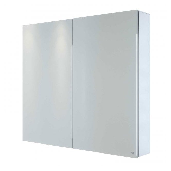 RAK Ceramics RAK Gemini 2 Door Mirror Cabinet 700mm x 600mm Stainless Steel