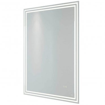 RAK Hermes Portrait Illuminated LED Bluetooth Mirror with Switch and Demister Pad 800mm x 600mm