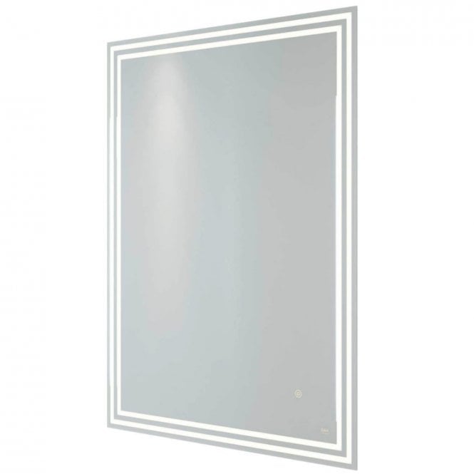 RAK Ceramics RAK Hermes Portrait Illuminated LED Mirror with Switch and Demister Pad 800mm x 600mm