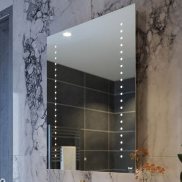RAK Hestia Portrait Illuminated LED Mirror with Switch and Demister Pad