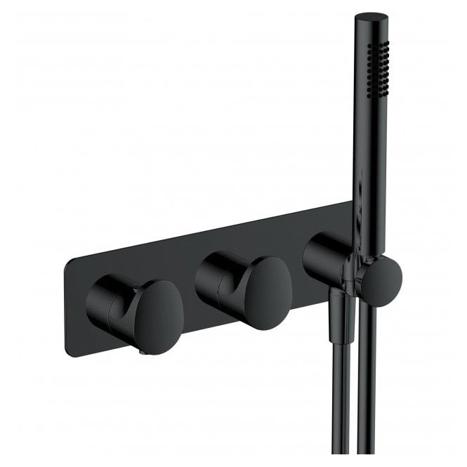 RAK Ceramics RAK Horizontal Two Outlet Thermostatic Concealed Shower Valve and Handset