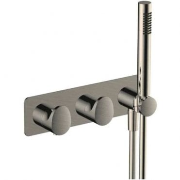 RAK Horizontal Two Outlet Thermostatic Concealed Shower Valve and Handset