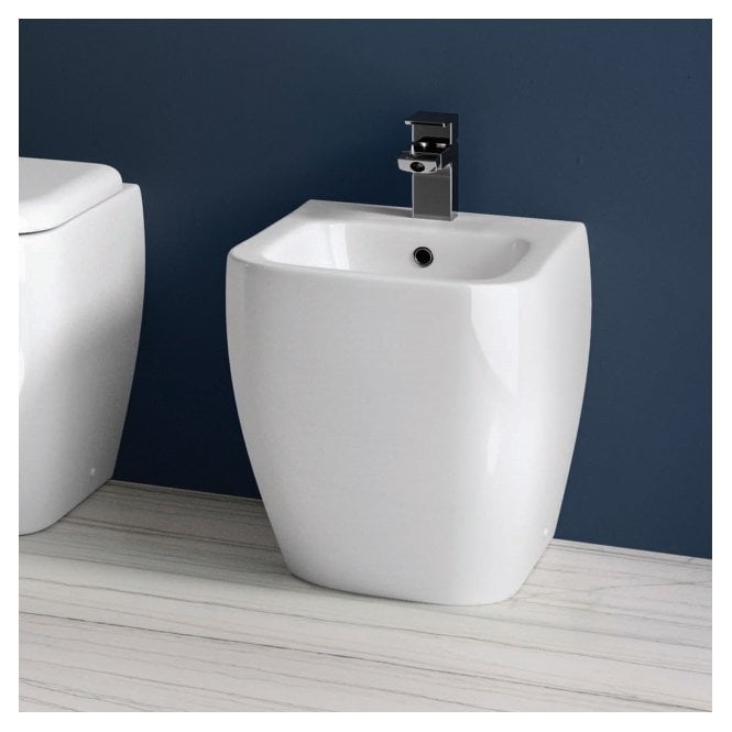 RAK Ceramics RAK Metropolitan Back To Wall Bidet 1 Tap HoleAlpine White