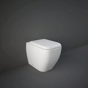 RAK Metropolitan Back to Wall Toilet and Soft Close Seat Alpine White