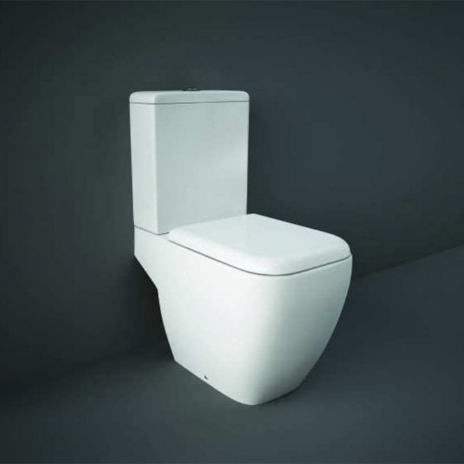 RAK Ceramics RAK Metropolitan Open Back Close Coupled Toilet with Cistern and Soft Close Seat Alpine White