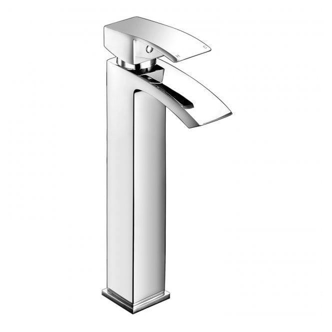 RAK Ceramics RAK Metropolitan Tall Mono Basin Mixer Tap with Clicker Waste Chrome